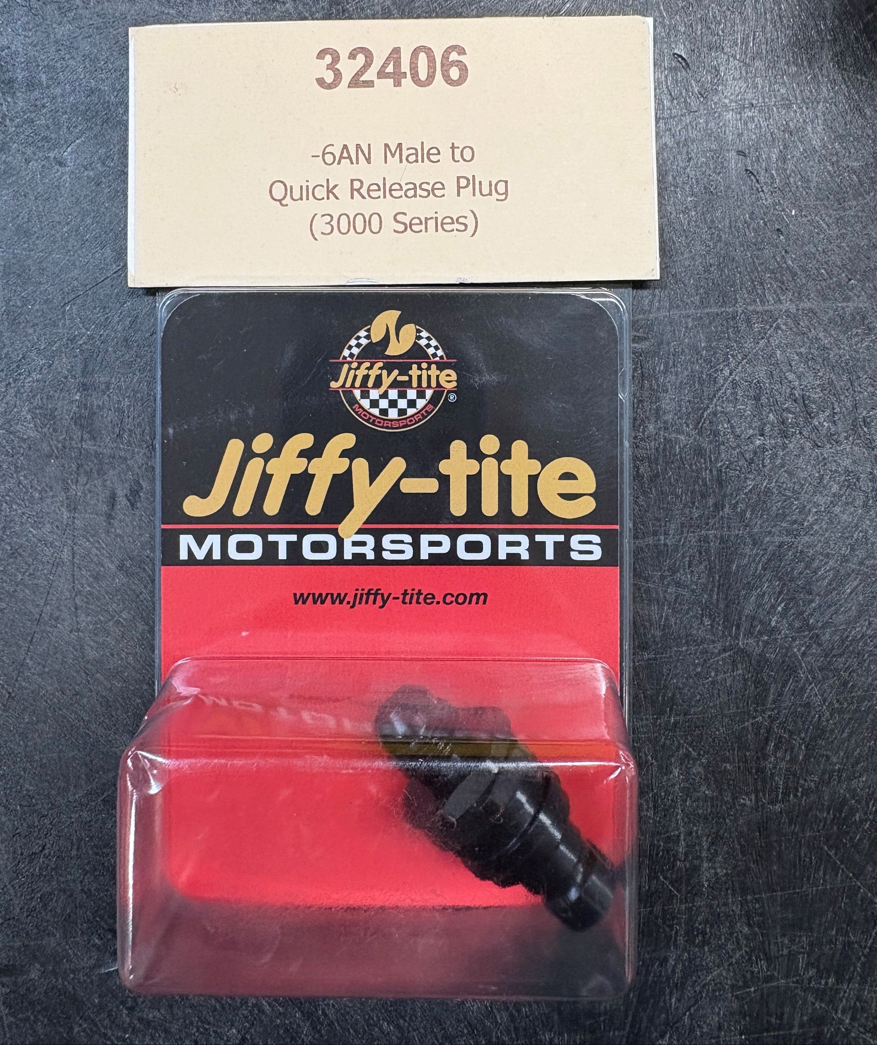 -6AN Male to Quick Release Plug (3000 Series), 32406