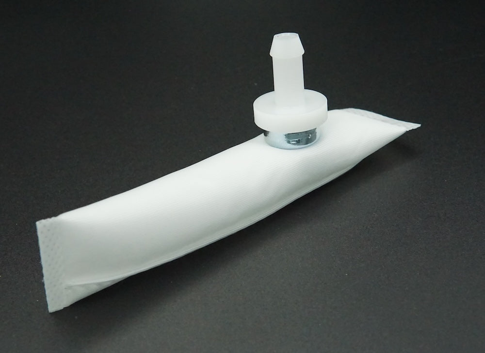 Fuel Filter, 3/8" hose barb fitting - Filter Sock, FS38