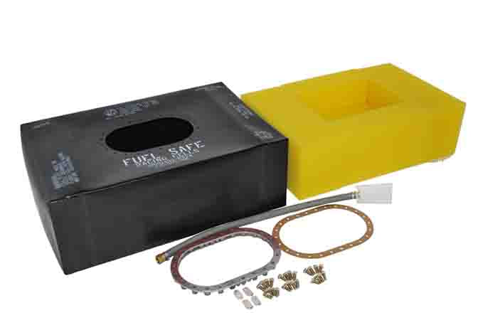 Replacement Sportsman bladder for Fuel Safe's Factory Five Fuel Cell (SM122A-AFF). Complete with safety foam baffling , fuel pick up assembly, side / remote fill option and nutrings.