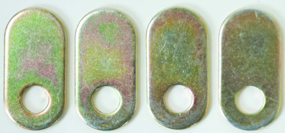 4 holding tabs and nylon washers for use with all Fuel Safe fuel cells