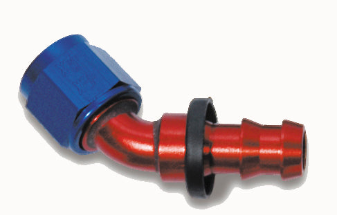 -10 Fuel and Vent Hook Up Fittings - AN 45° Hose Barb - Lightweight