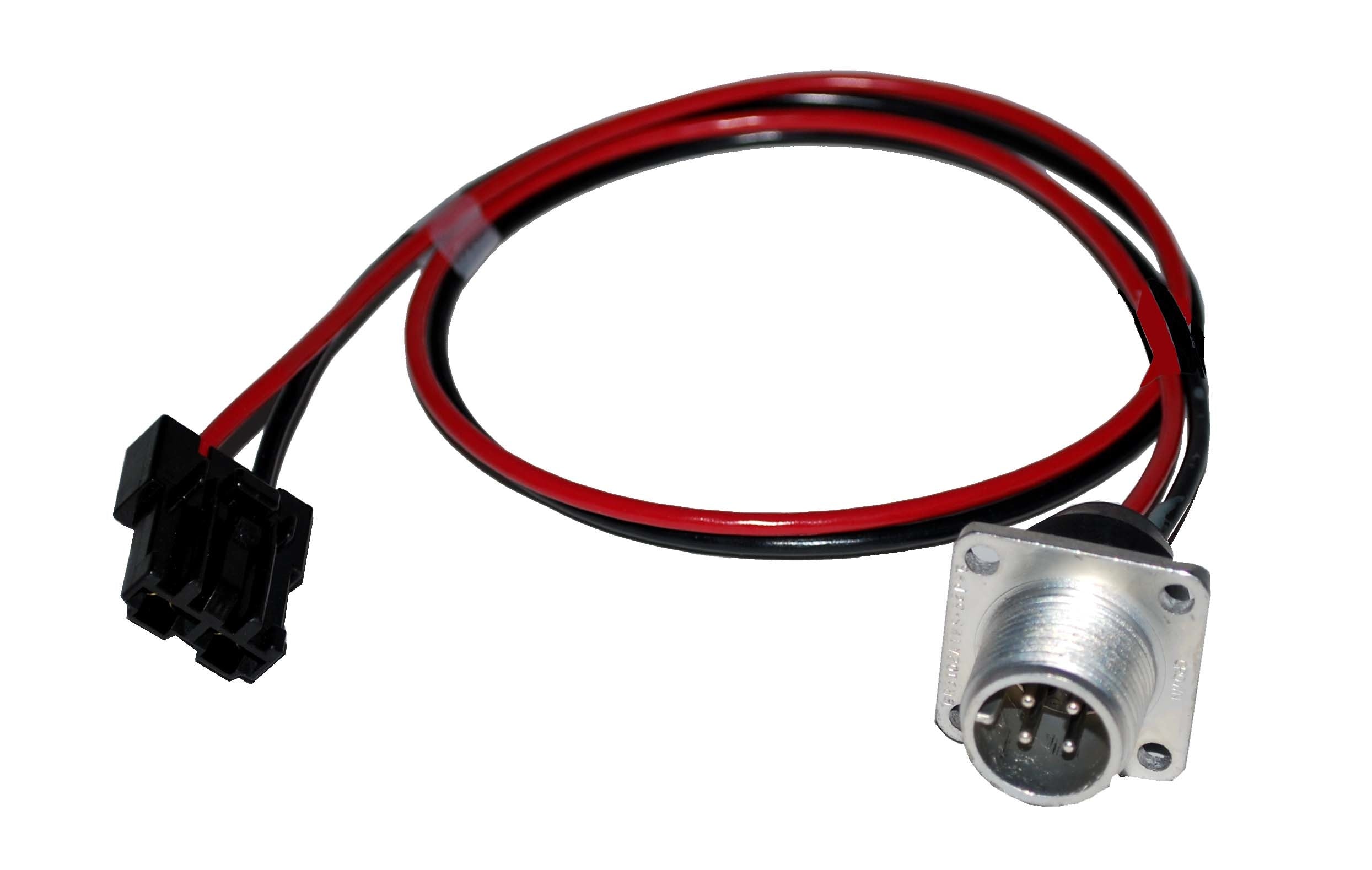 Male, 2 Wire Harness with sealed bulkhead style connector for mounting in fill plate, specifically designed for use with Fuel Safe FPHP in-tank pump.