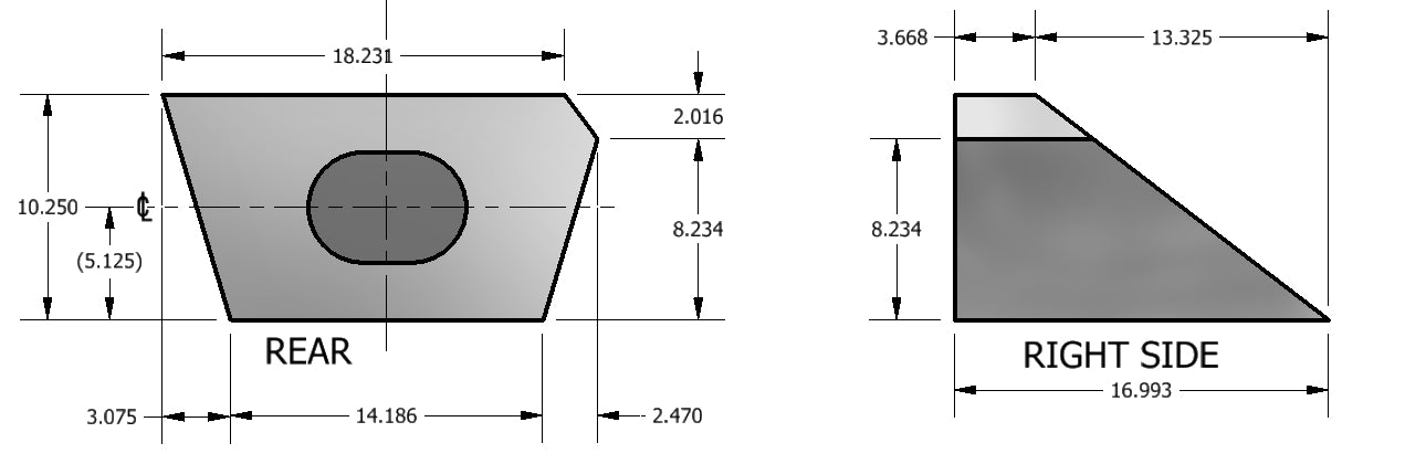 ACCB303, Aluminum can for Wedge Fuel Cell CB303