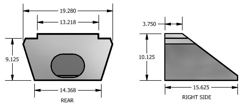 ACCB401, Aluminum can for Wedge Fuel Cell CB401