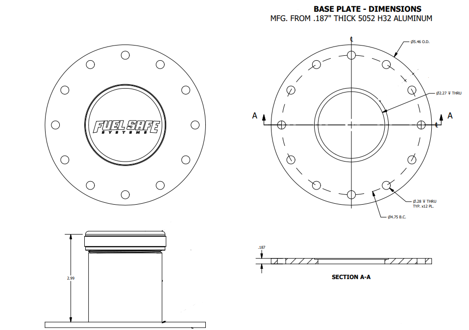 FN290B-C Dimensions