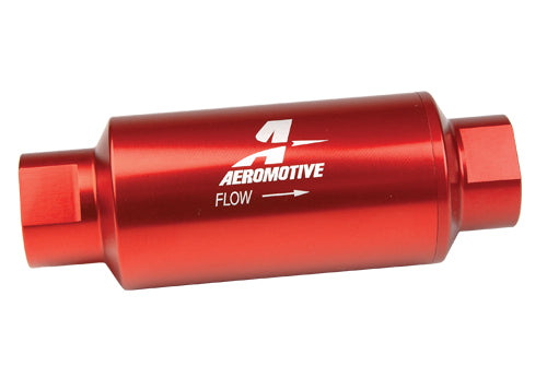 Aeromotive In-Line Fuel Filter 40 Micron FF-12335 Red Anodized