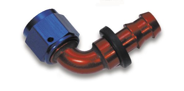10 Fuel and Vent Hook Up Fittings - AN 90° Hose Barb - Lightweight