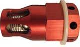 High Flow, low profile -10 vent valve assembly with spring loaded rollover protection.
